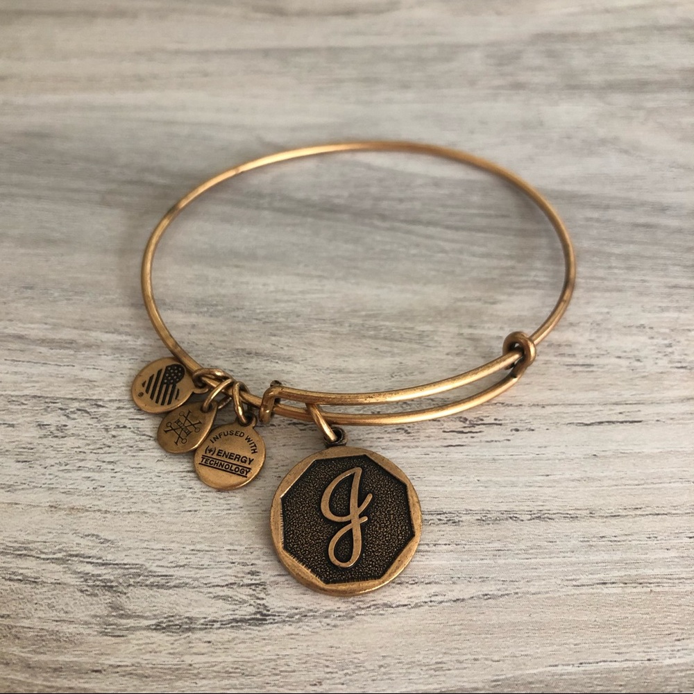 Alex and Ani initial J bracelet
